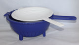 Double Colander Blue