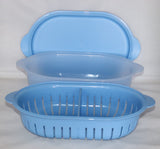 Oval Server with Sieve