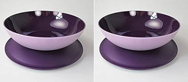 Tupperware G01 Coppette Dessert Allegra 275 Ml - Set Da 6 Pezzi In Bianco E Rosso, Ideali Per Dolci E Antipasti